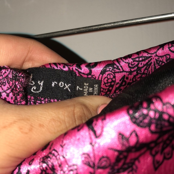 Strapless pink & black mini dress - Picture 5 of 5